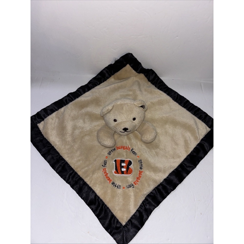 Bengals Security Bear Blanket Lovey Baby Fanatic NFL 12"